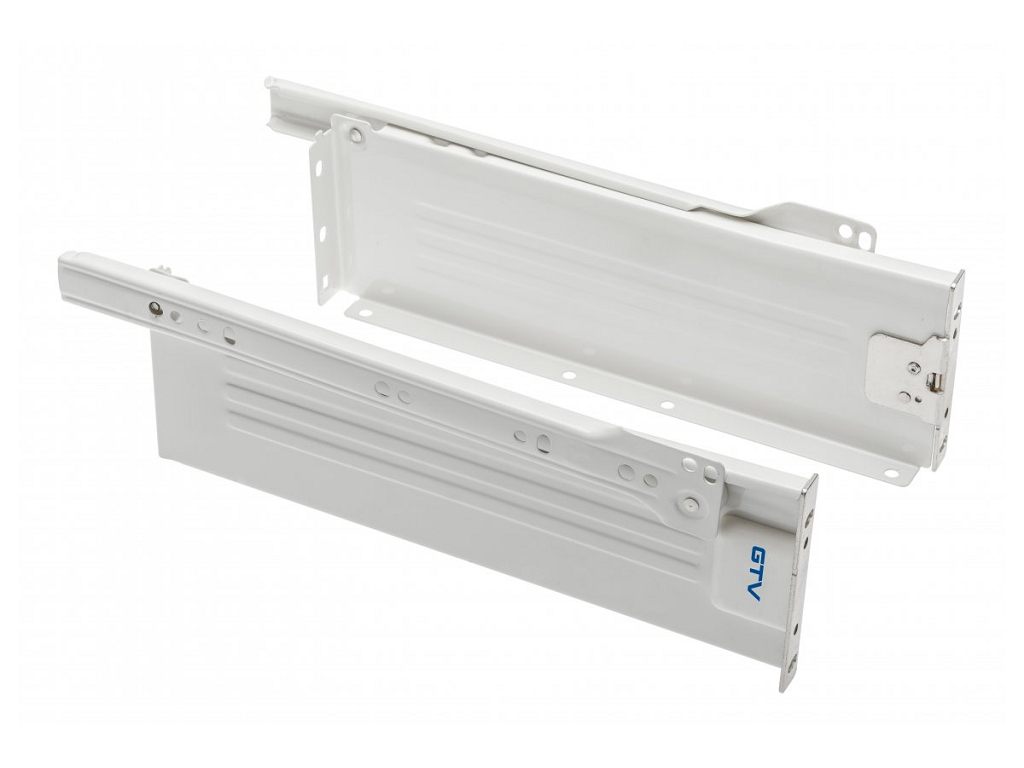 guide per cassetto a rulli sponde metallica mm118 metalbox bianco gtv.png Guide per Cassetto a Rulli Sponde Metallica mm.118 Metalbox Portata kg.25 Bianco varie lunghezze | GTV - immagine 1
